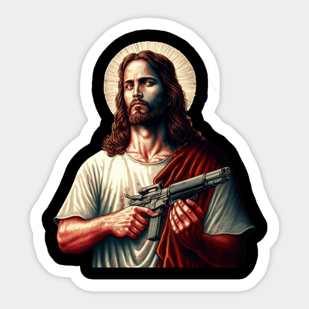 Announce Your Cohort: Christian Gun Lover Sticker by The Symbol Monger